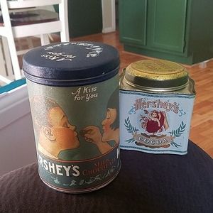 2 Vintage Hershey's Tins